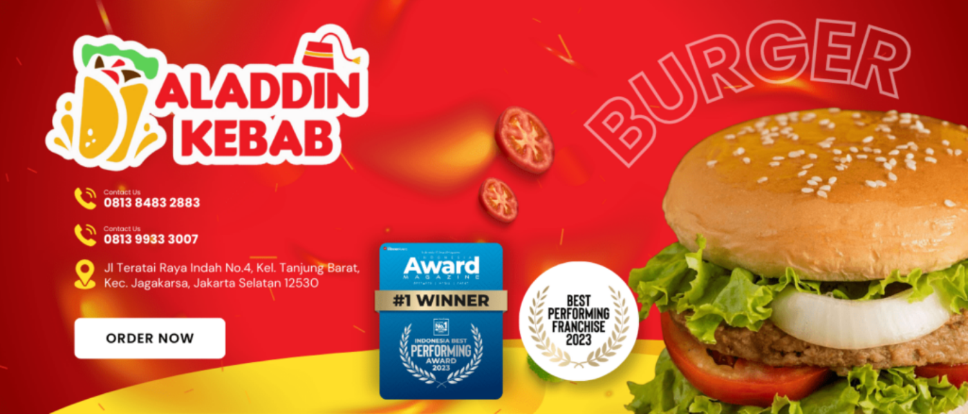 Banner Burger - Aladdin Kebab New